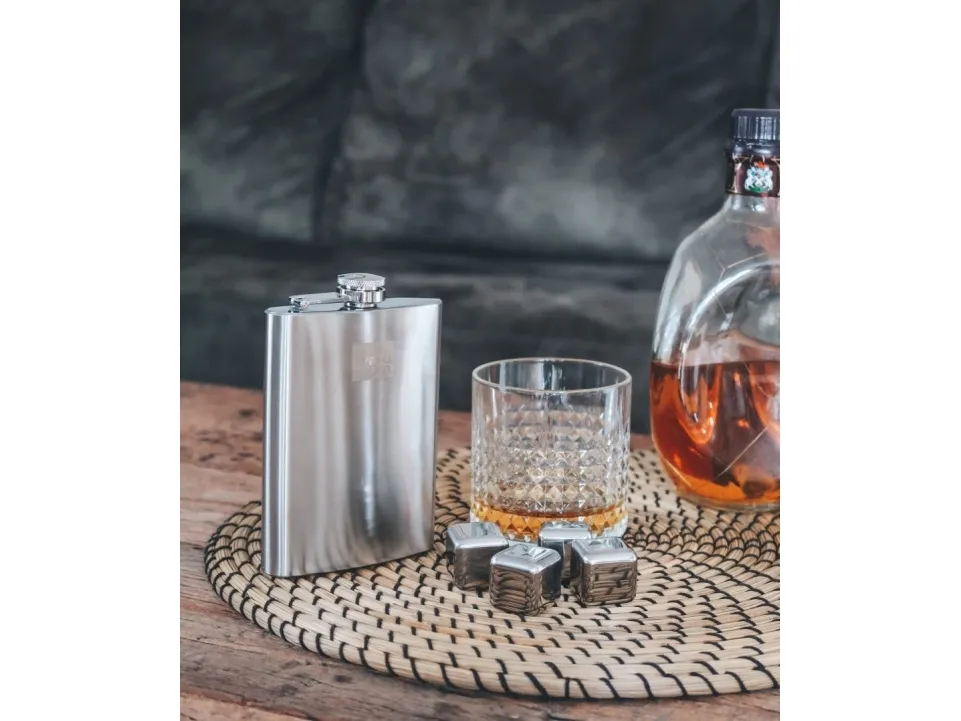 Vacu Vin Isterninger - Ægte Rustfrit Stål - Whisky Sten - 4 stk