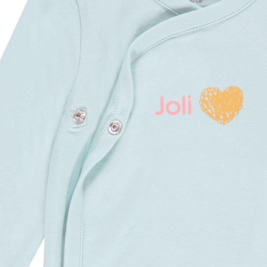Lot de 7 bodies manches longues en jersey fantaisie - Blanc