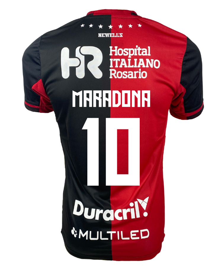 Newell's Old Boys Thuisshirt 2024 Bedrukking Maradona - Voetbalshirt A