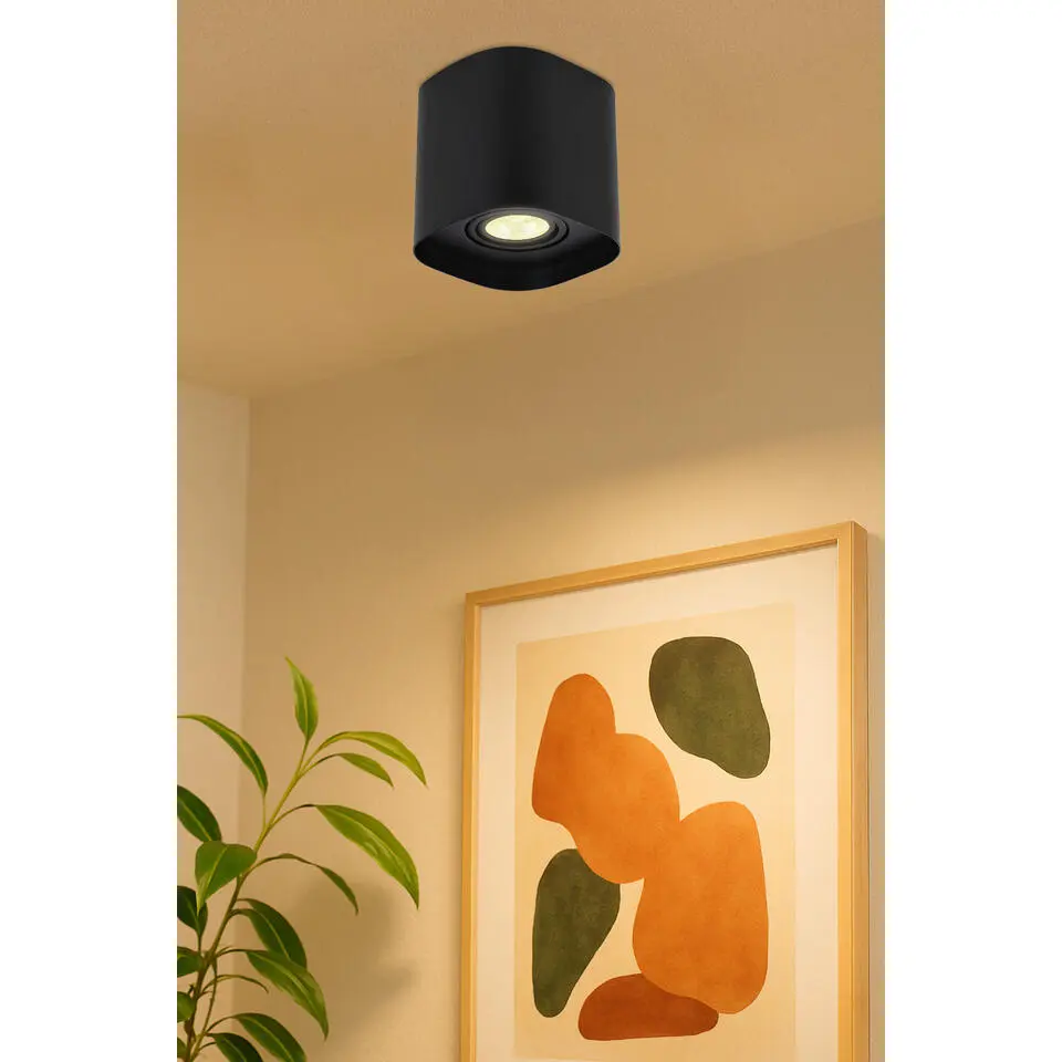 EGLO Arenzano Plafondlamp - 1 lichts - GU10 - Zwart