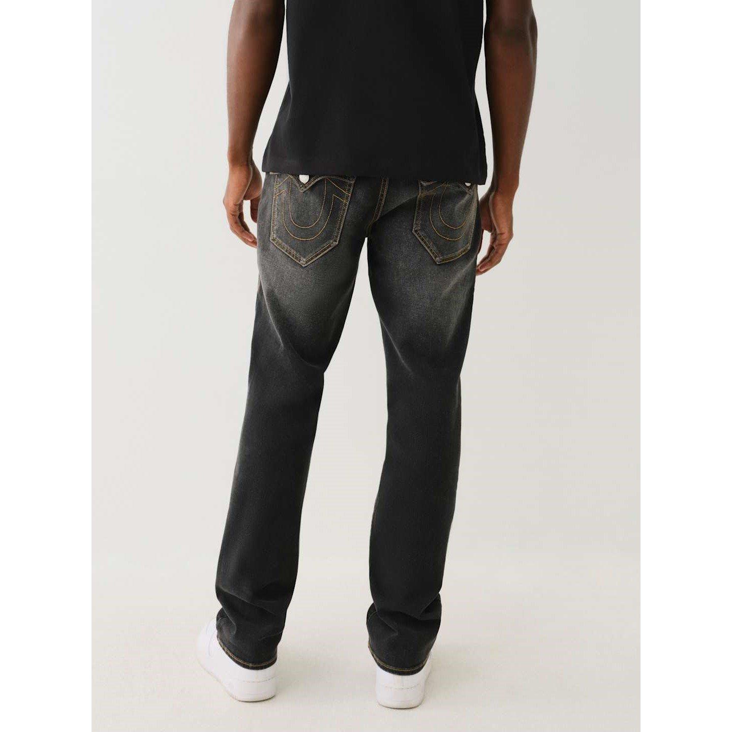 True Religion TR Straight Fit Washed Jeans Mens