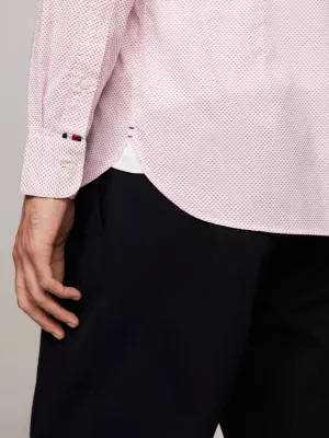 Camisa Slim Fit com Microestampa Flex
