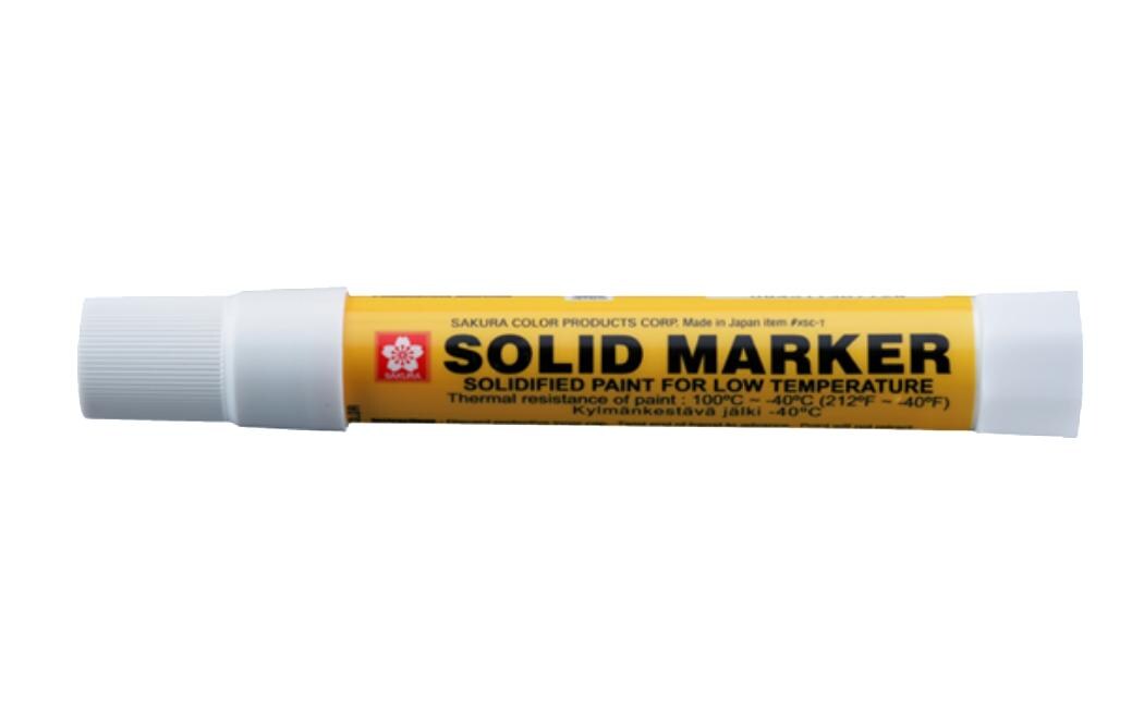 Permanent-Marker Solid Low Temperature WeissSolidmarker für harte Jobs
