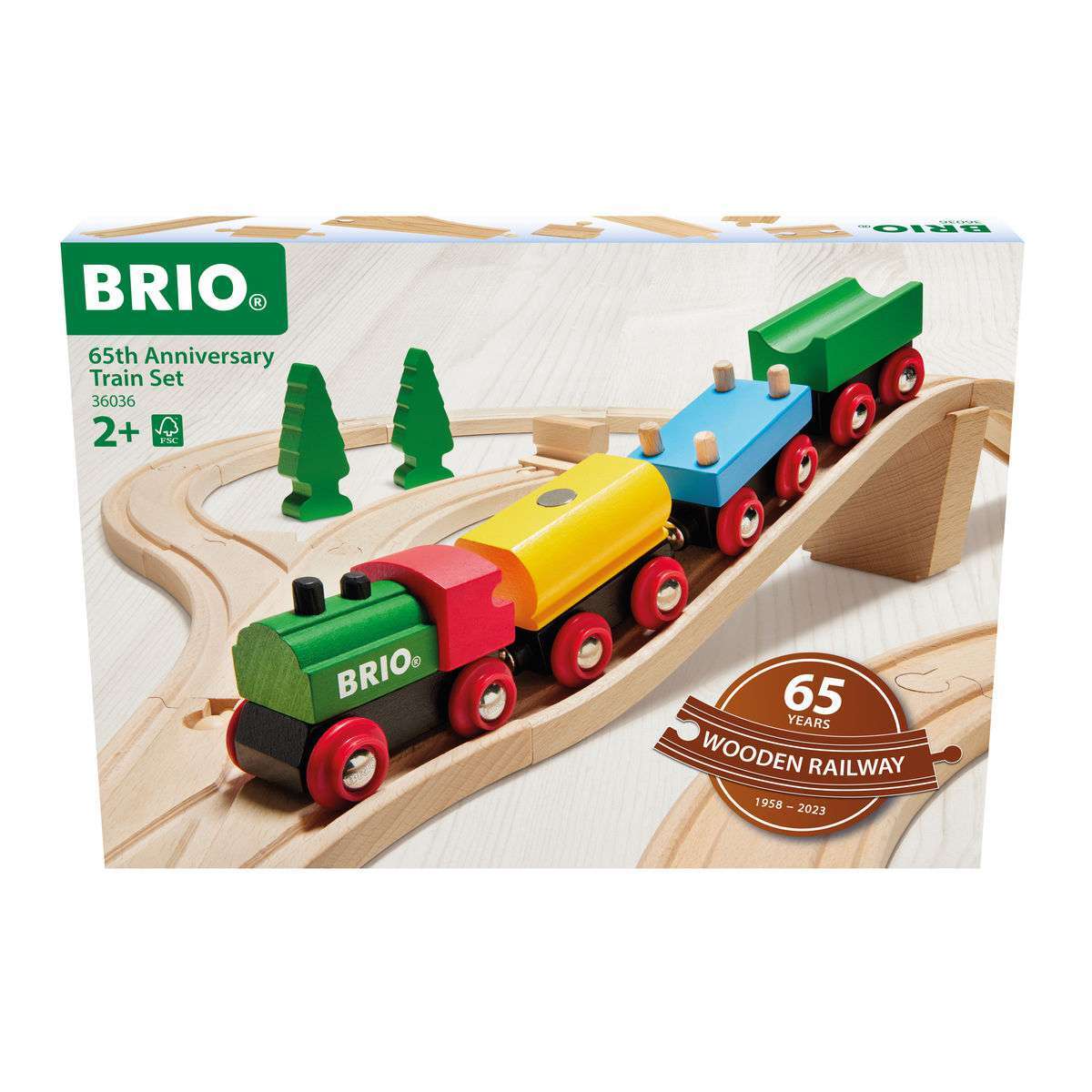 BRIO Spiel 65 Jahre Holzeisenbahn Jubiläums-Zugset