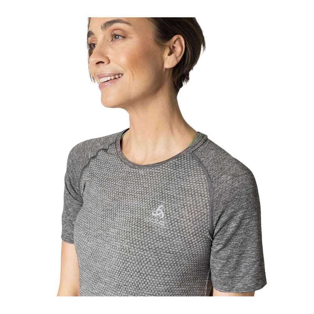 Odlo ESSENTIAL SEAMLESS - Maillot Femme stone grey melange