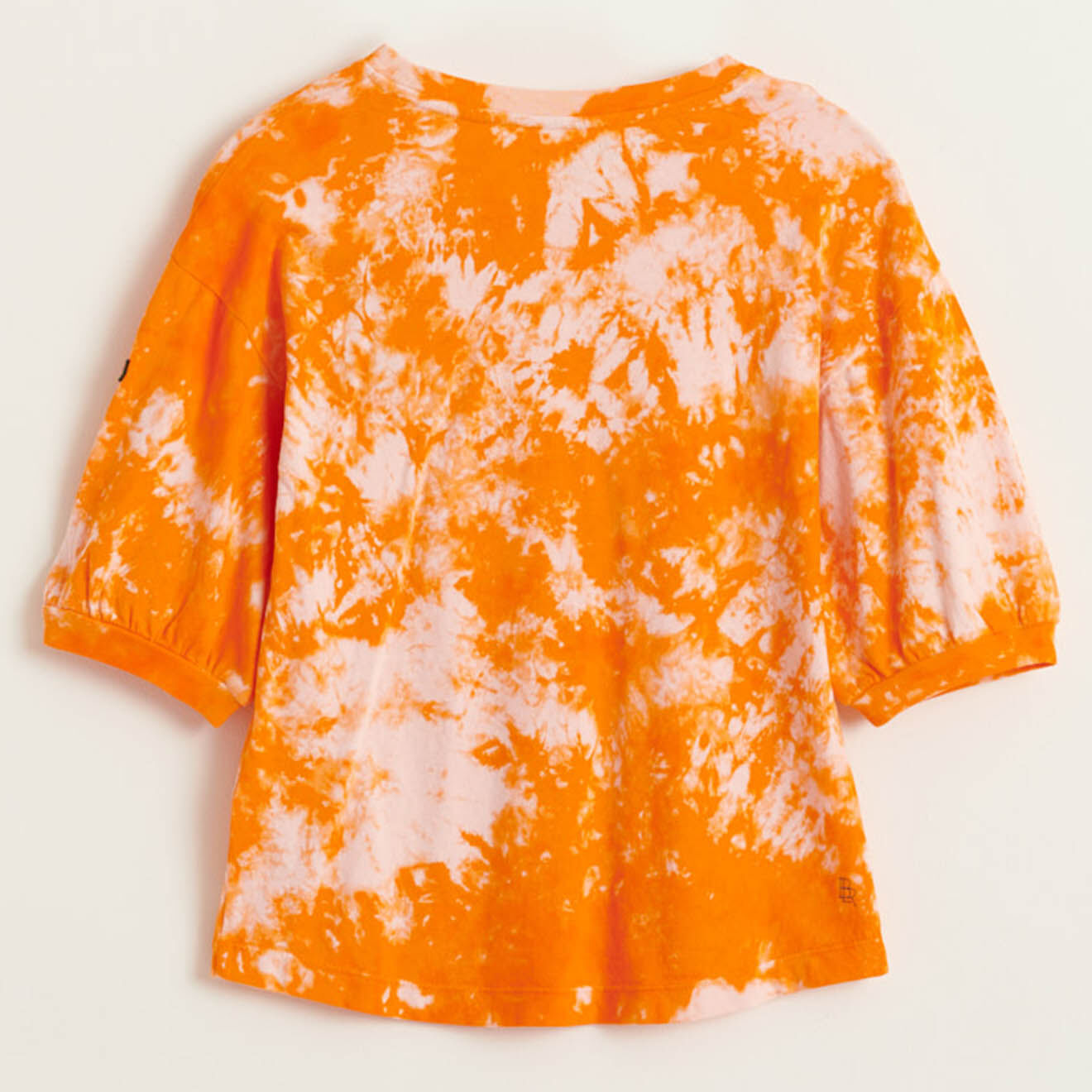 Bellerose T-Shirt en Coton Adia tie & dye orange/rose