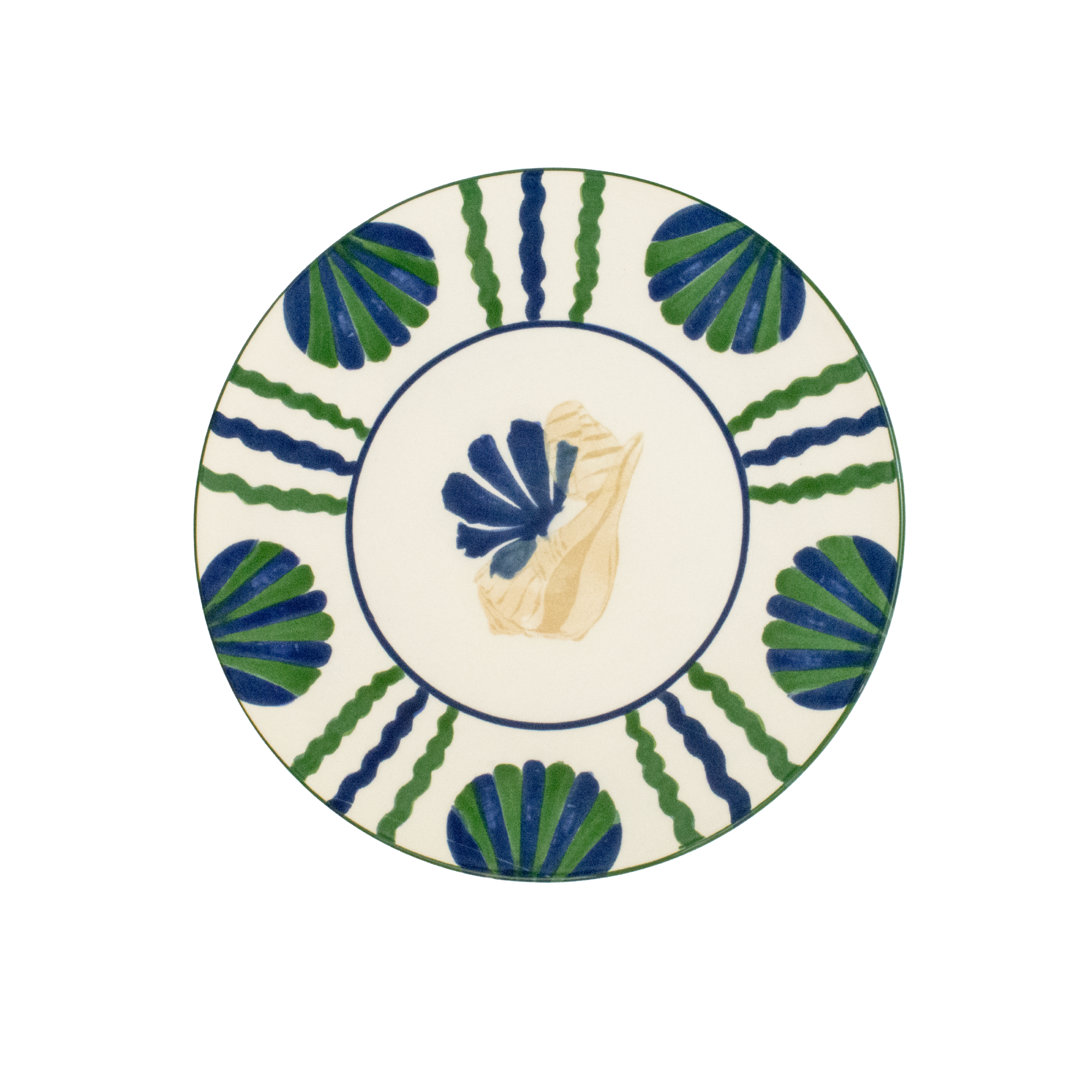 Assiette plate en céramique « Caracoles VP- AC » (Lot de 4)