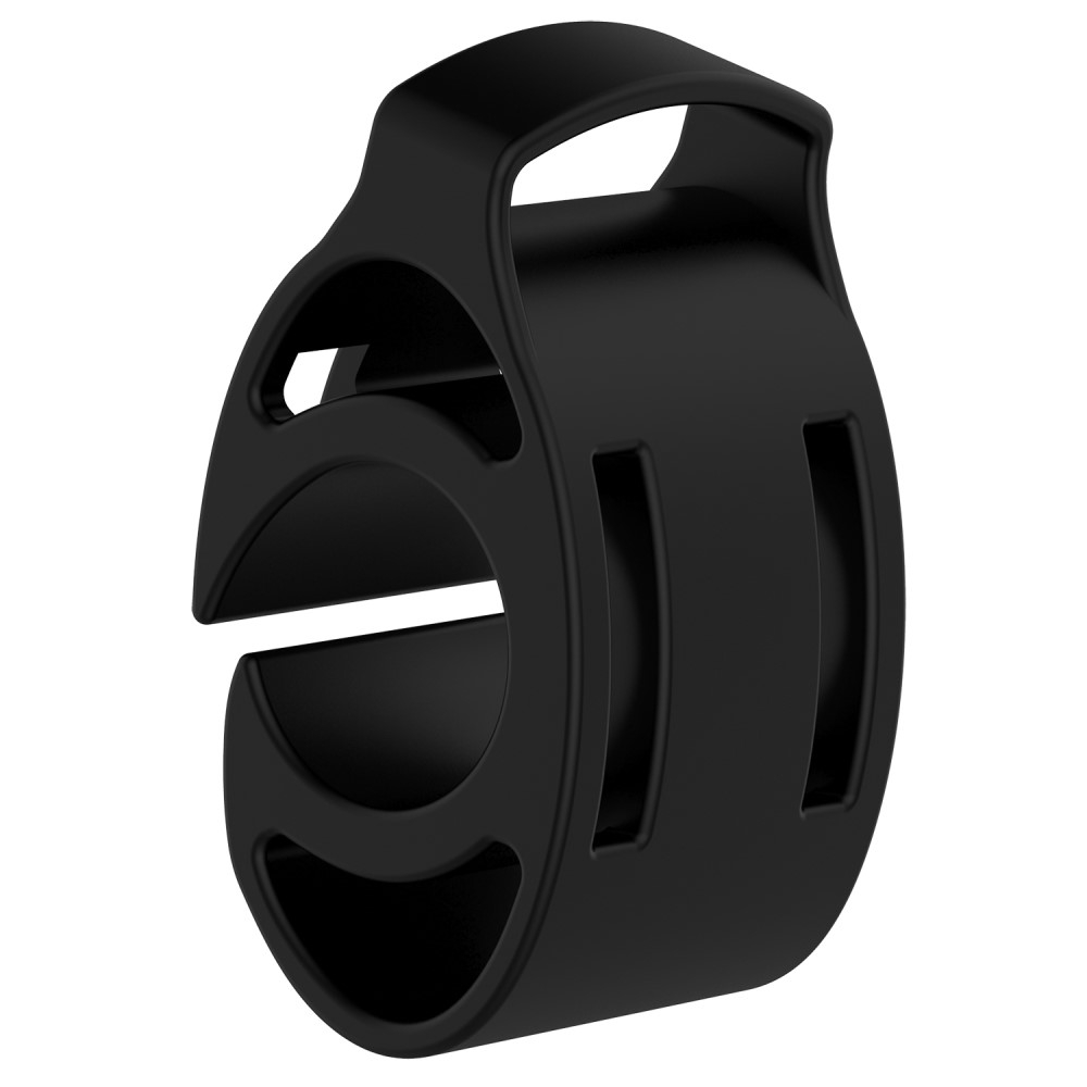 Universal Smart Watch Fahrrad Velo Bike Lenkstangen Silikon Halterung (Apple / Fitbit / Samsung / Huawei / Garmin) - Schwarz