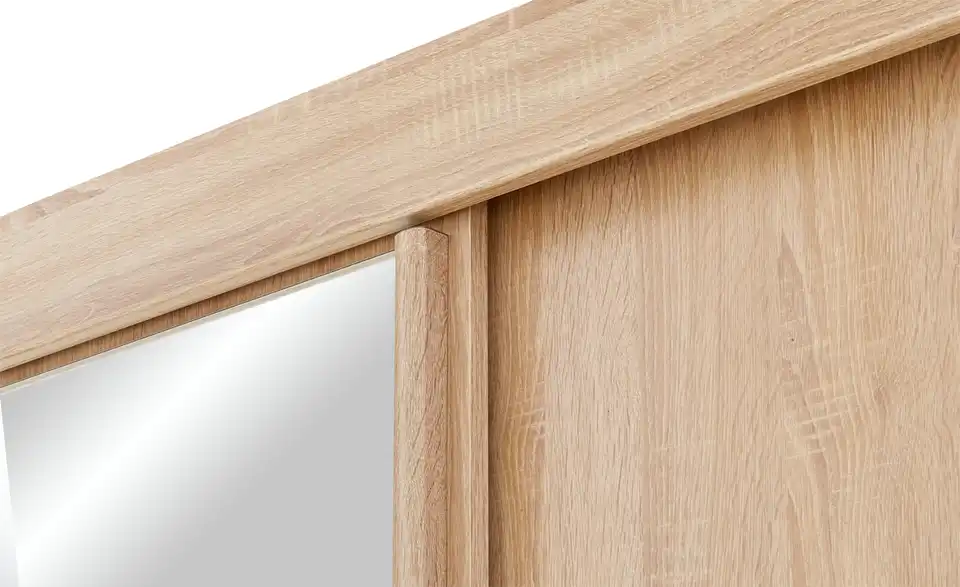 Schwebetürenschrank 3-türig Imperial 250 cm Eiche Sonoma (Nachbildung) mit Spiegel