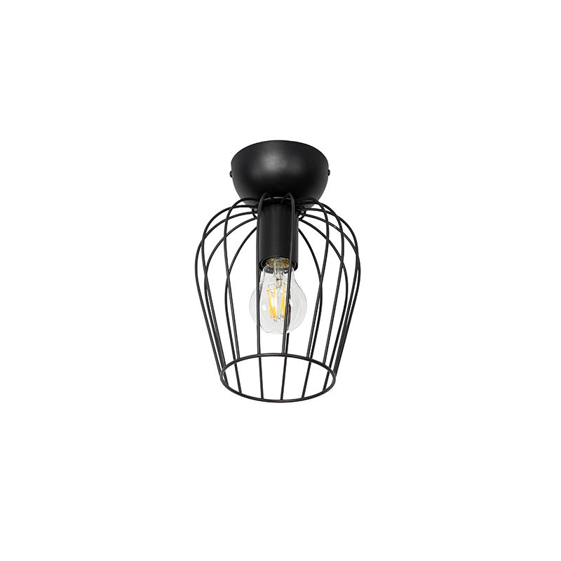 Moderne plafondlamp zwart draad - Palica