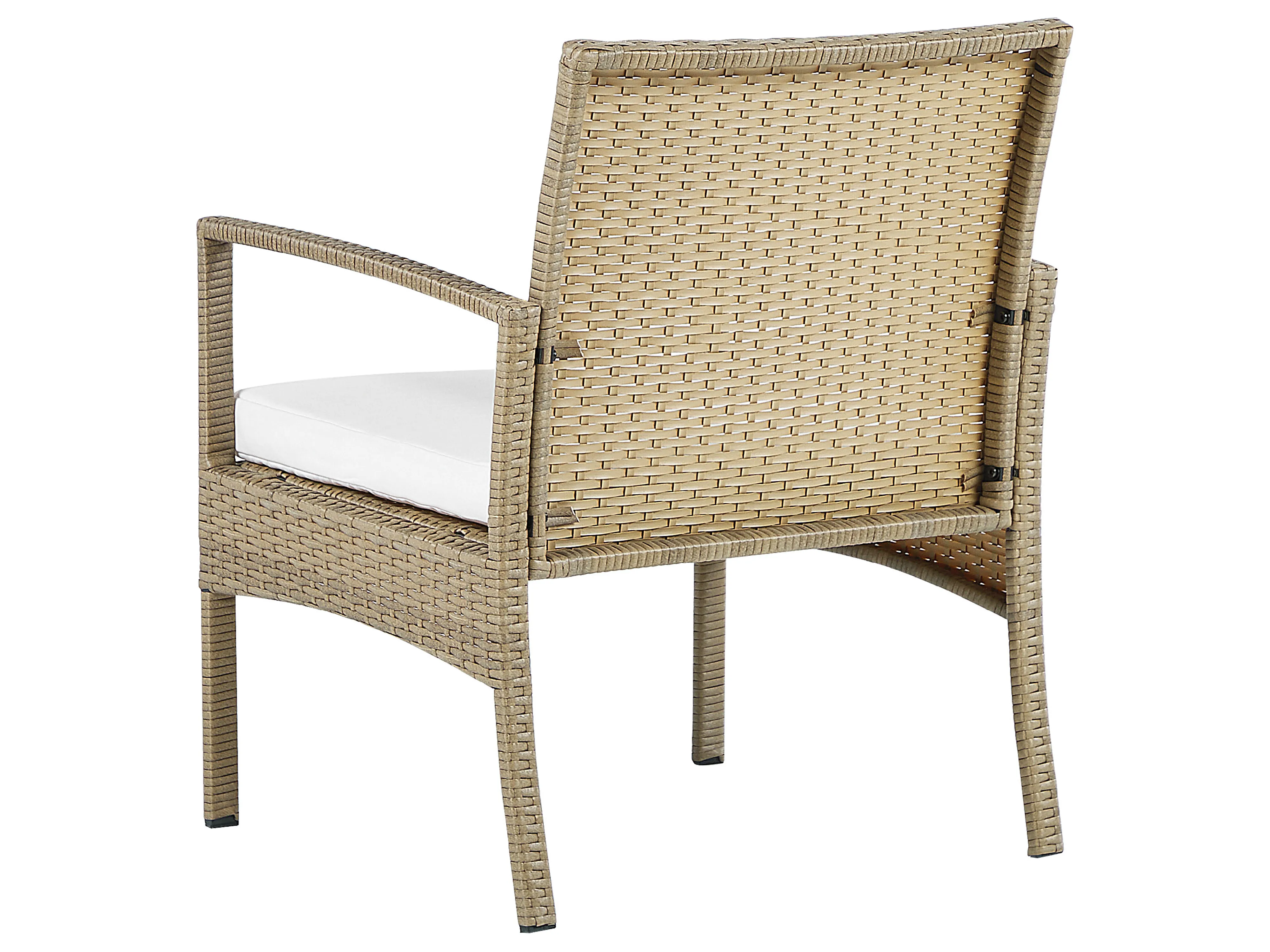 Loungeset 4-zits rotan lichtbruin/cremewit MARSALA