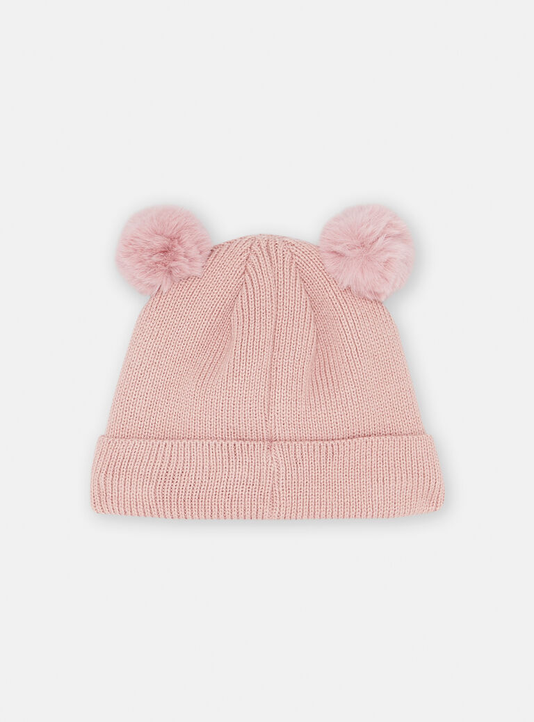 Bonnet rose à animation licorne