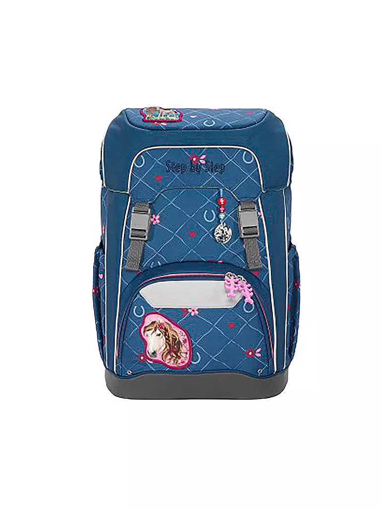 STEP BY STEP Schulrucksack Set GIANT Horse Lima dunkelblau
