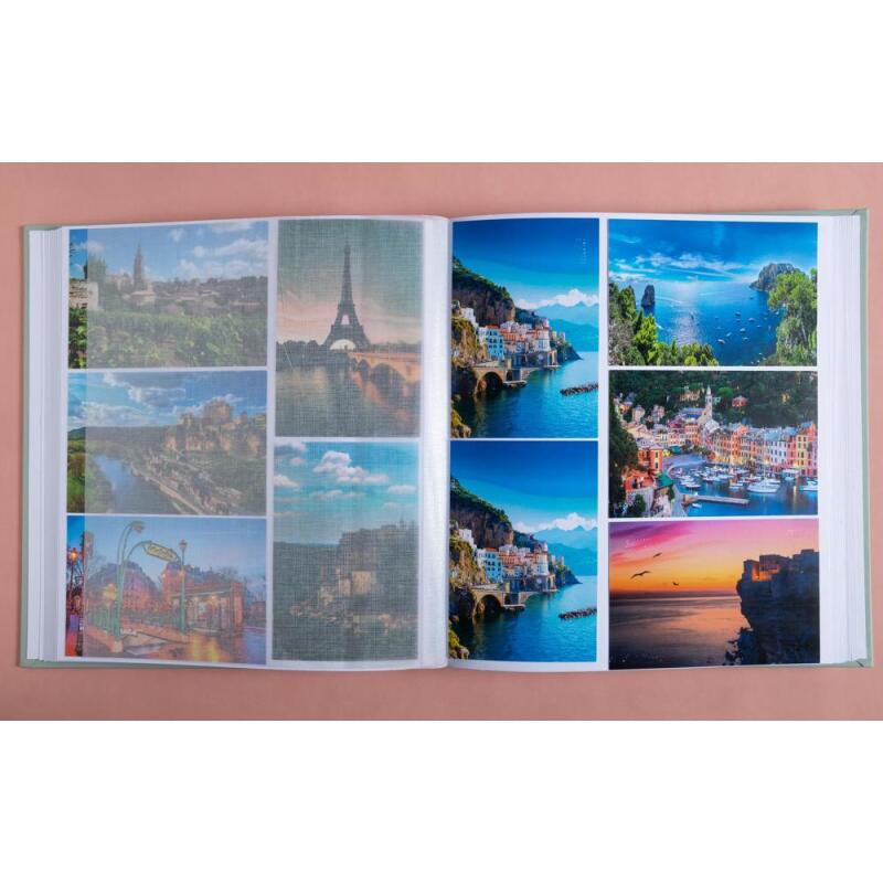 Album photo livre 60 pages blanches Ellipse - Vert