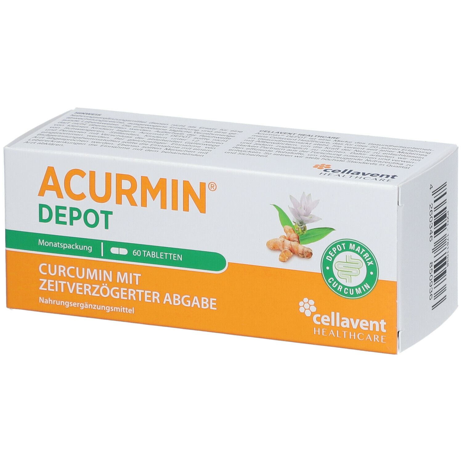 ACURMIN® DEPOT Curcumin mit zeitverzögerzter Abgabe-Acurmin DEPOT