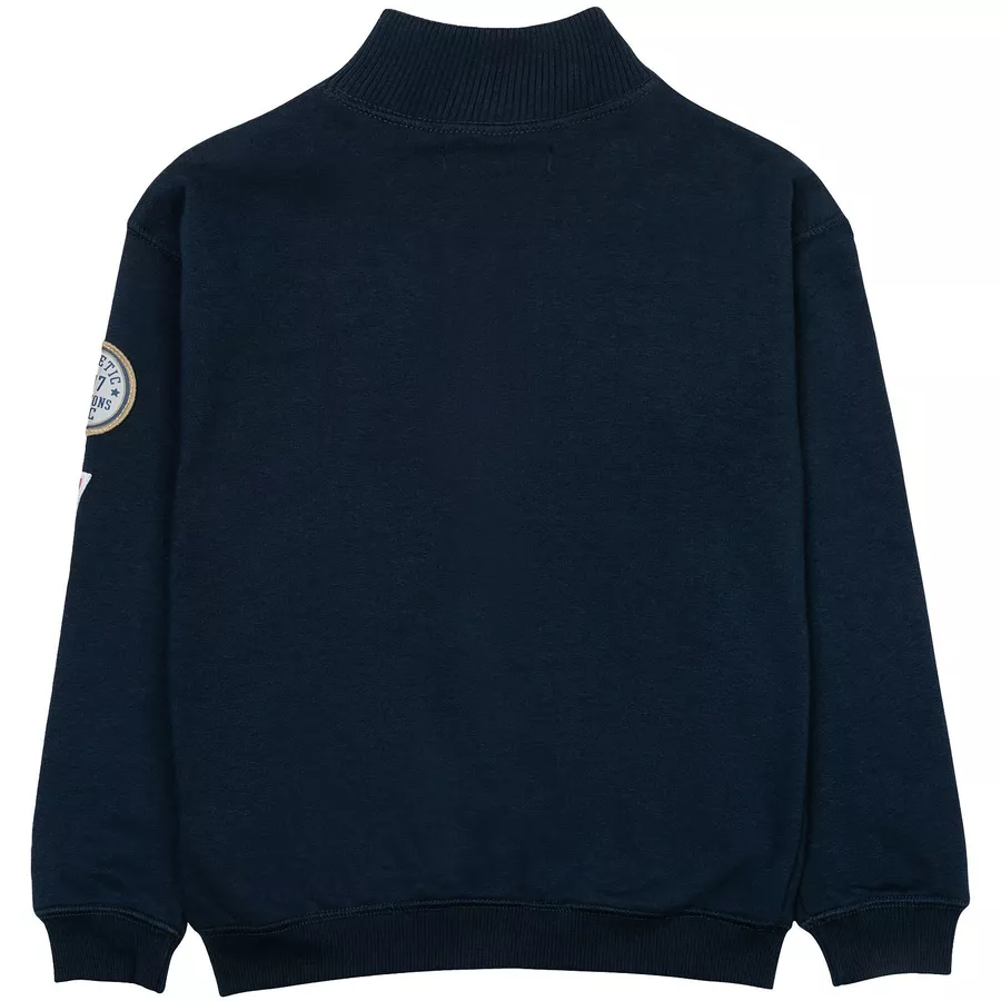 MINOTI Sweatshirt mit Zipper Dunkelblau