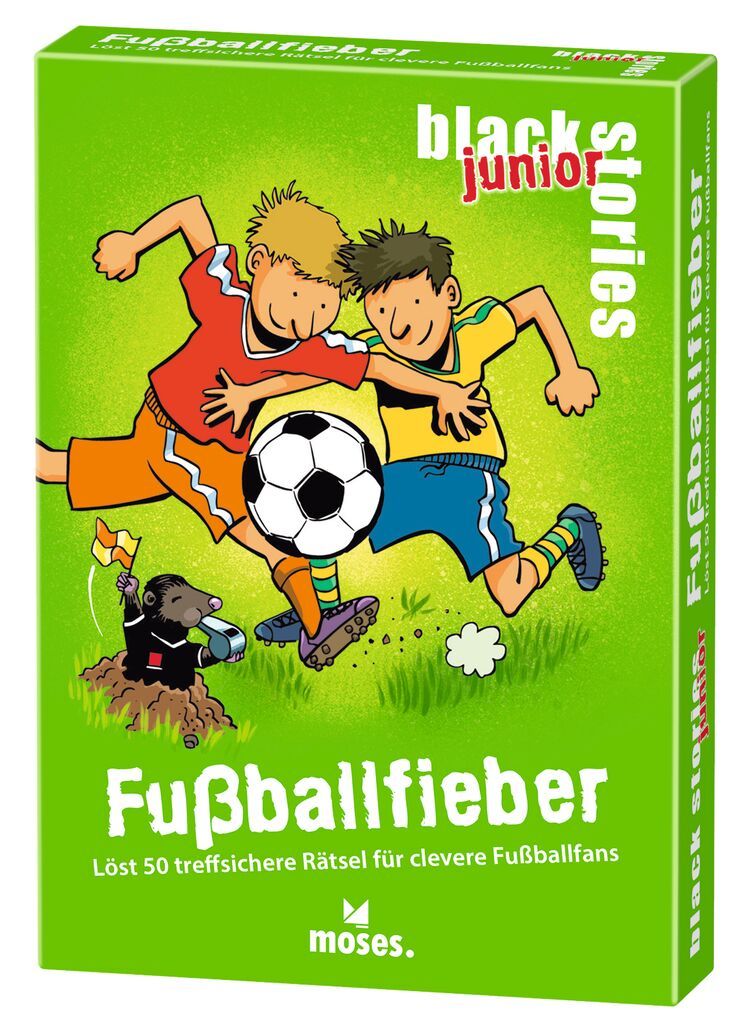 Rätselkarten BLACK STORIES JUNIOR - FUßBALLFIEBER