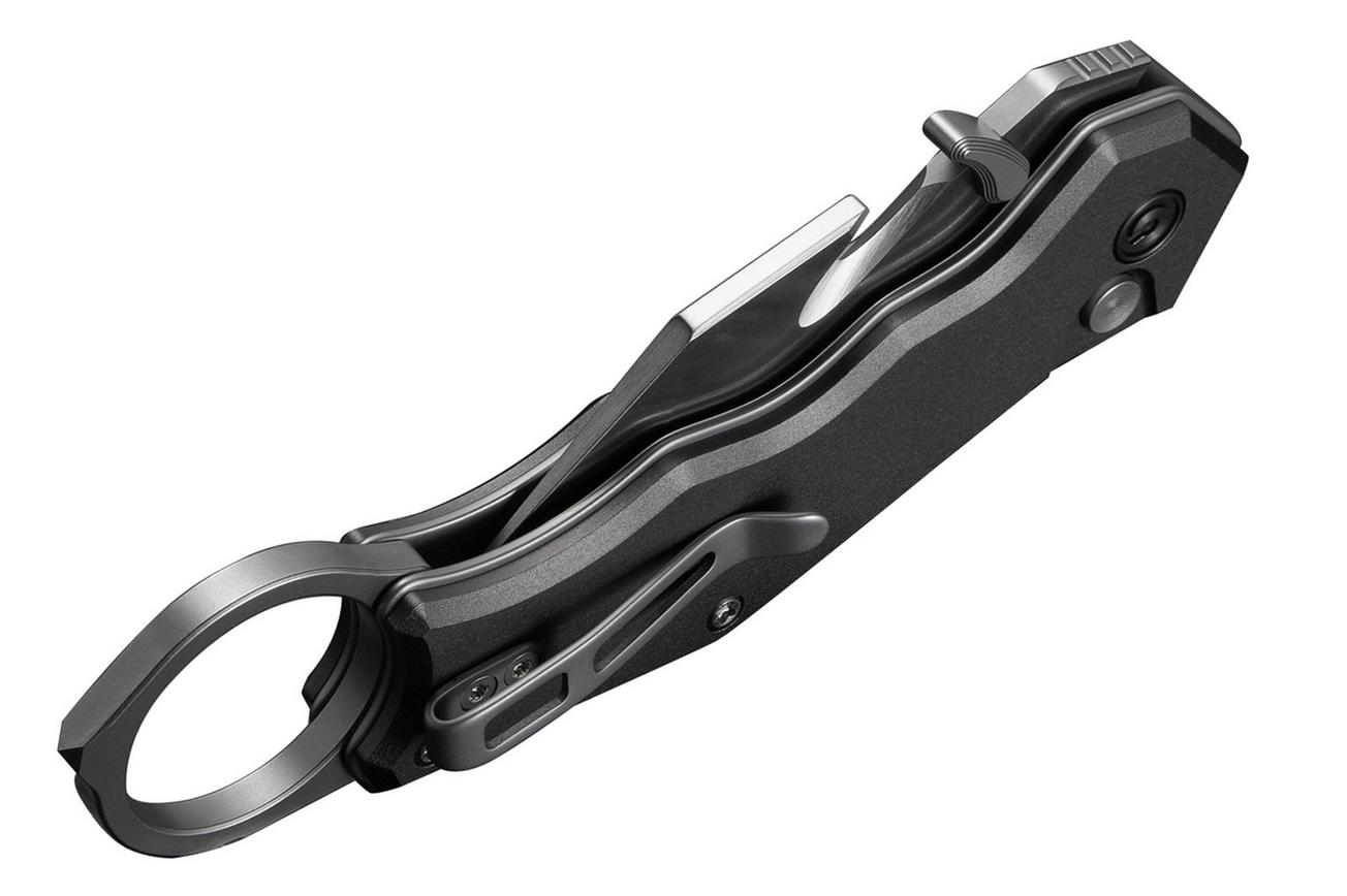Civivi Amaroq C24018-1 Satin Nitro-V, Gray Aluminium, zakmes, Tony Sentmanat design