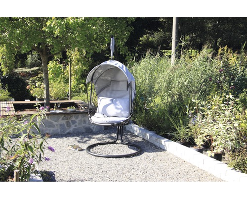 Tuin lounge eiland, Hollywood schommel, hangmat Acamp 100 x 124 x 185 cm antraciet