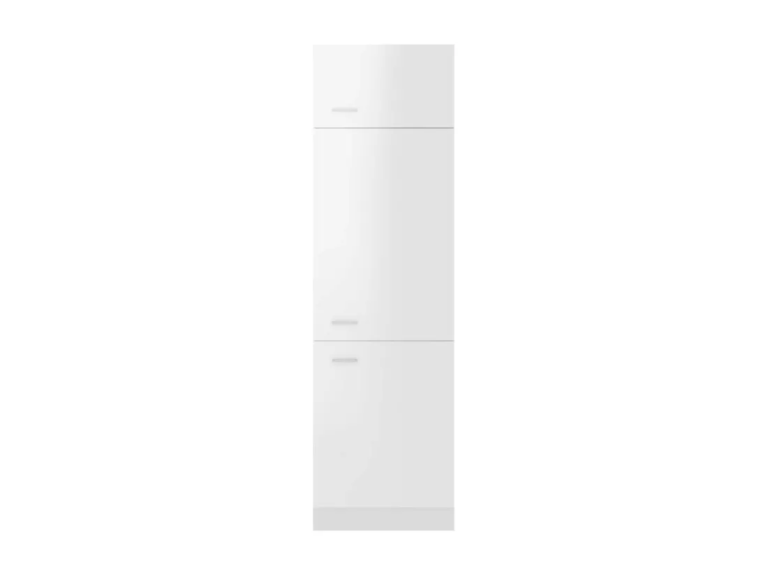Armoire de cuisine Blanc brillant 60x57x207