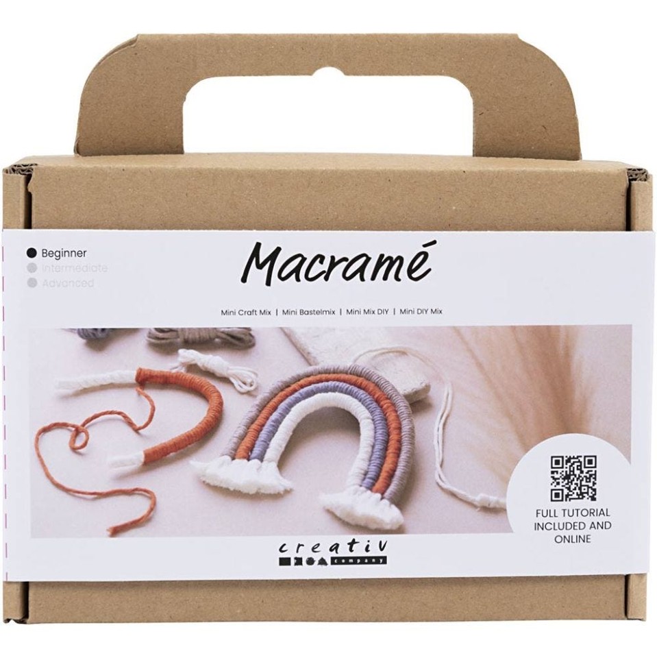 DIY Kit - Macramé - Regnbue