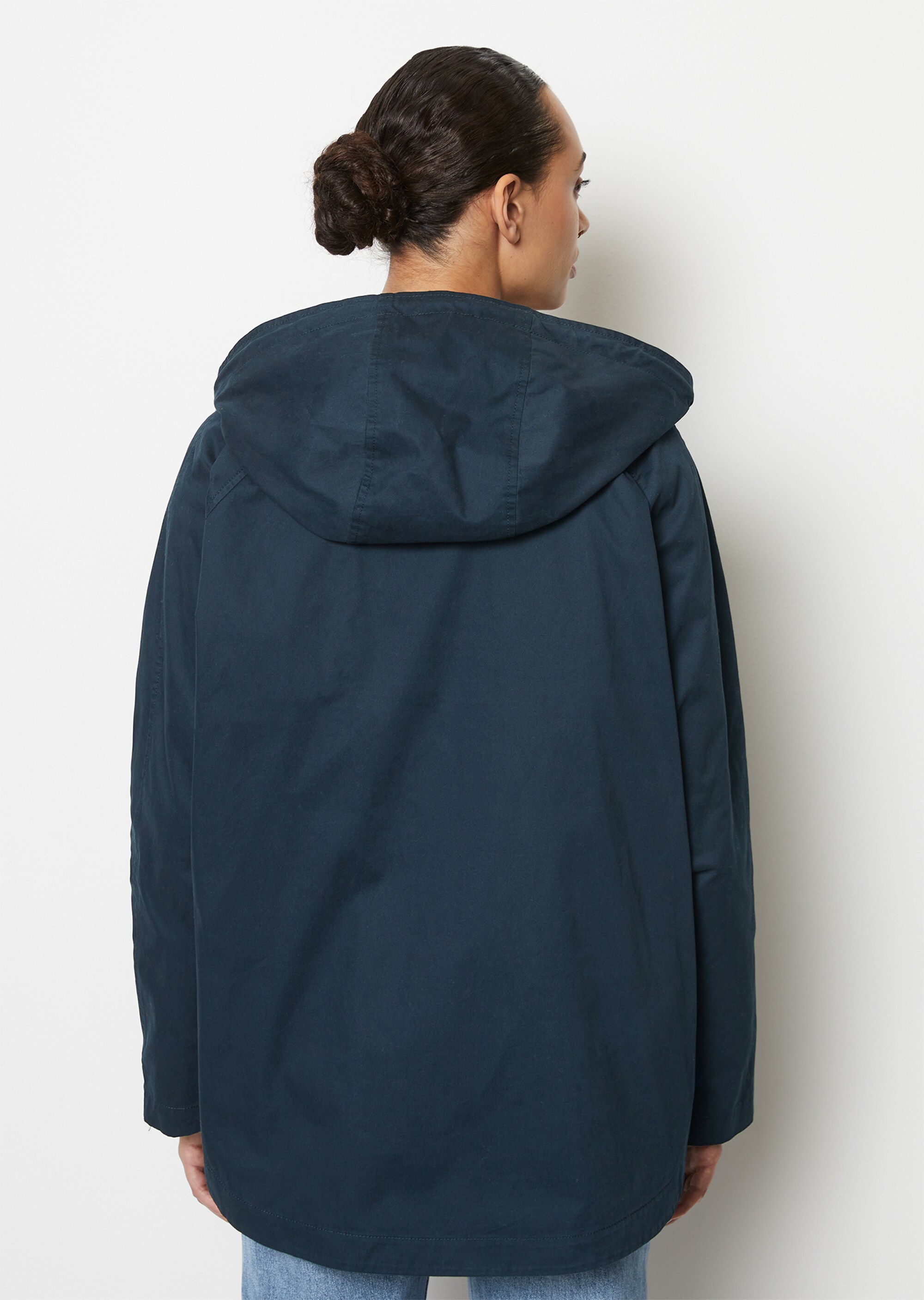 Jacke im Cape-Stil relaxedaus Organic Cotton-Twill