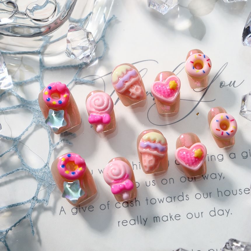 gracienorm - Dessert Squoval Press On Nail