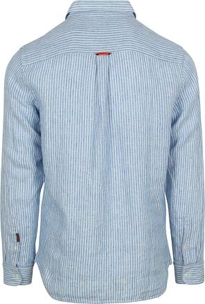 Superdry Overhemd Linnen Vacation Azure Blue Stripe M4010995A-FWJ kopen