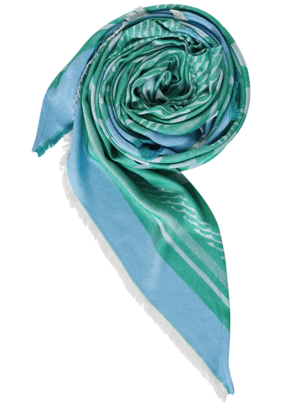 Dreieckstuch mit Print - fresh spring green