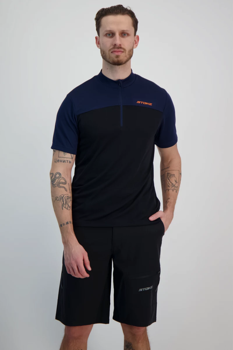 Stoke Arenas Half Zip Herren Biketrikot