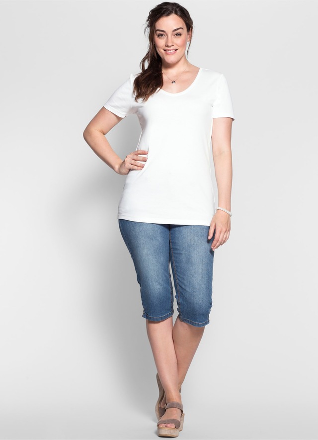 Sheego Caprijeans 1 Stk. tlg.