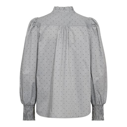 Co'Couture StripeCC Dot Petra Skjorte, Light Grey, M