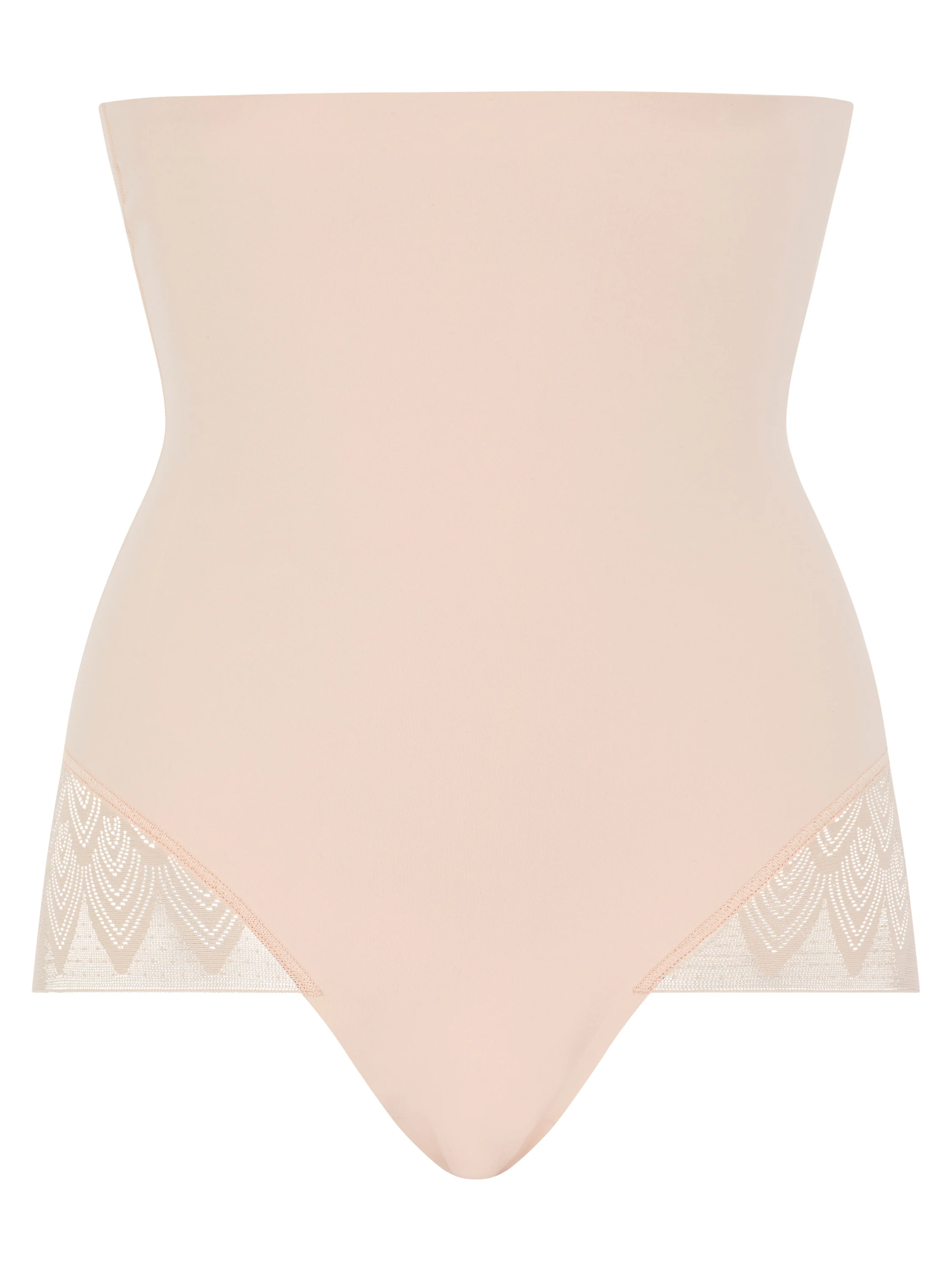 SEXY SHAPE - Culotte taille très haute en dentelle | Beige