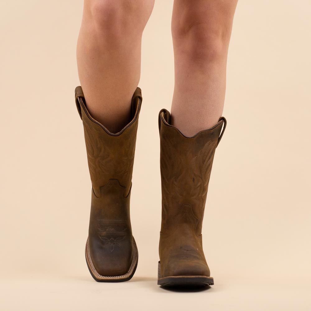 Old West 18120E cowboylaarzen Bruin
