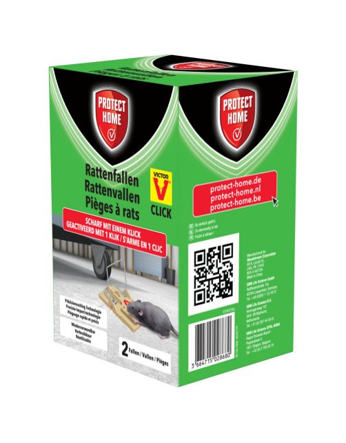 Protect Home Rattenval Plastic - Ongediertebestrijding - 2 stuks