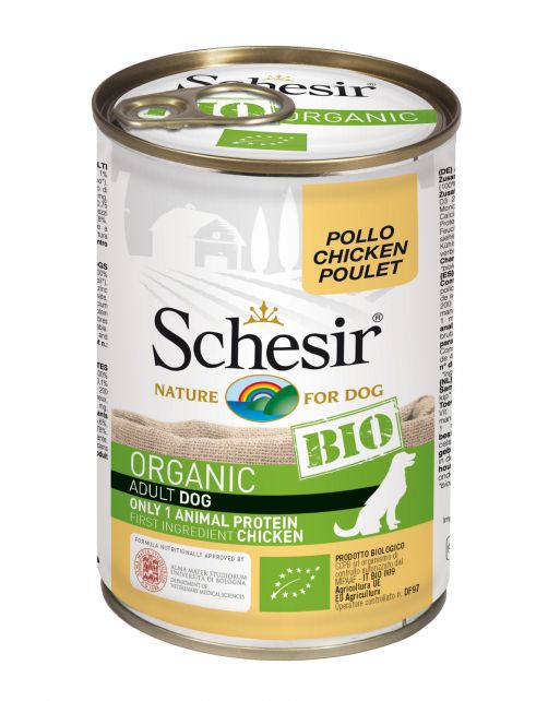 Schesir Hond Bio Blik Paté 400 g - Hondenvoer