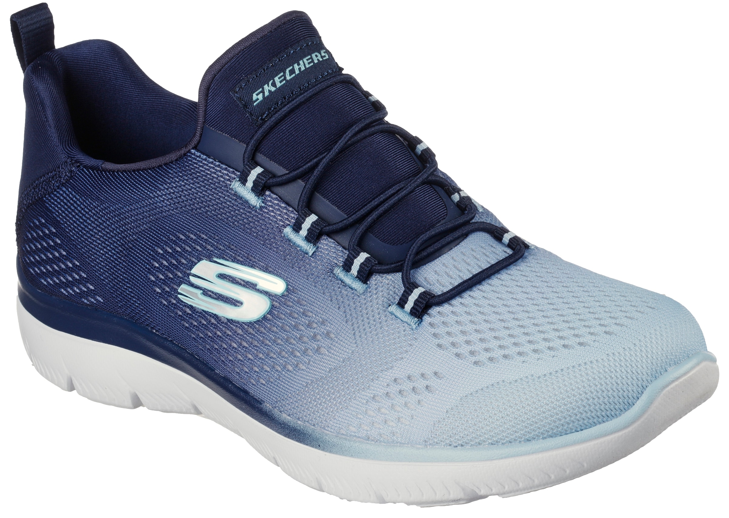 Skechers Slip-On Sneaker »SUMMITS BRIGHT CHARMER«  Schlupfschuh, Slipper, Freizeitschuh mit schönem Farbverlauf