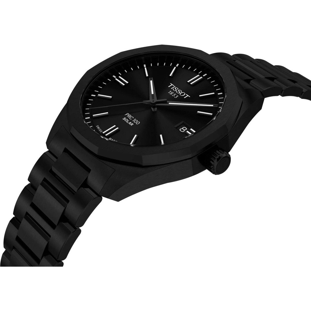Tissot PRC 100 Solar Quartz 39mm Schwarz