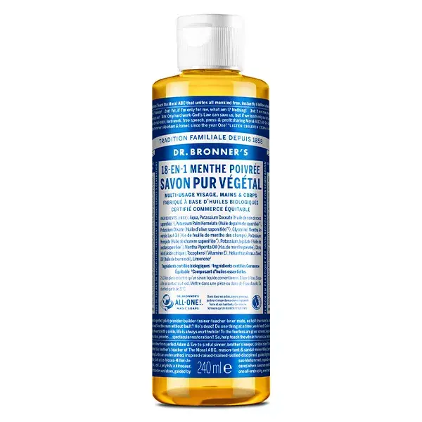 Sabonete Vegetal Puro de Hortelã-Pimenta Dr. Bronner's 