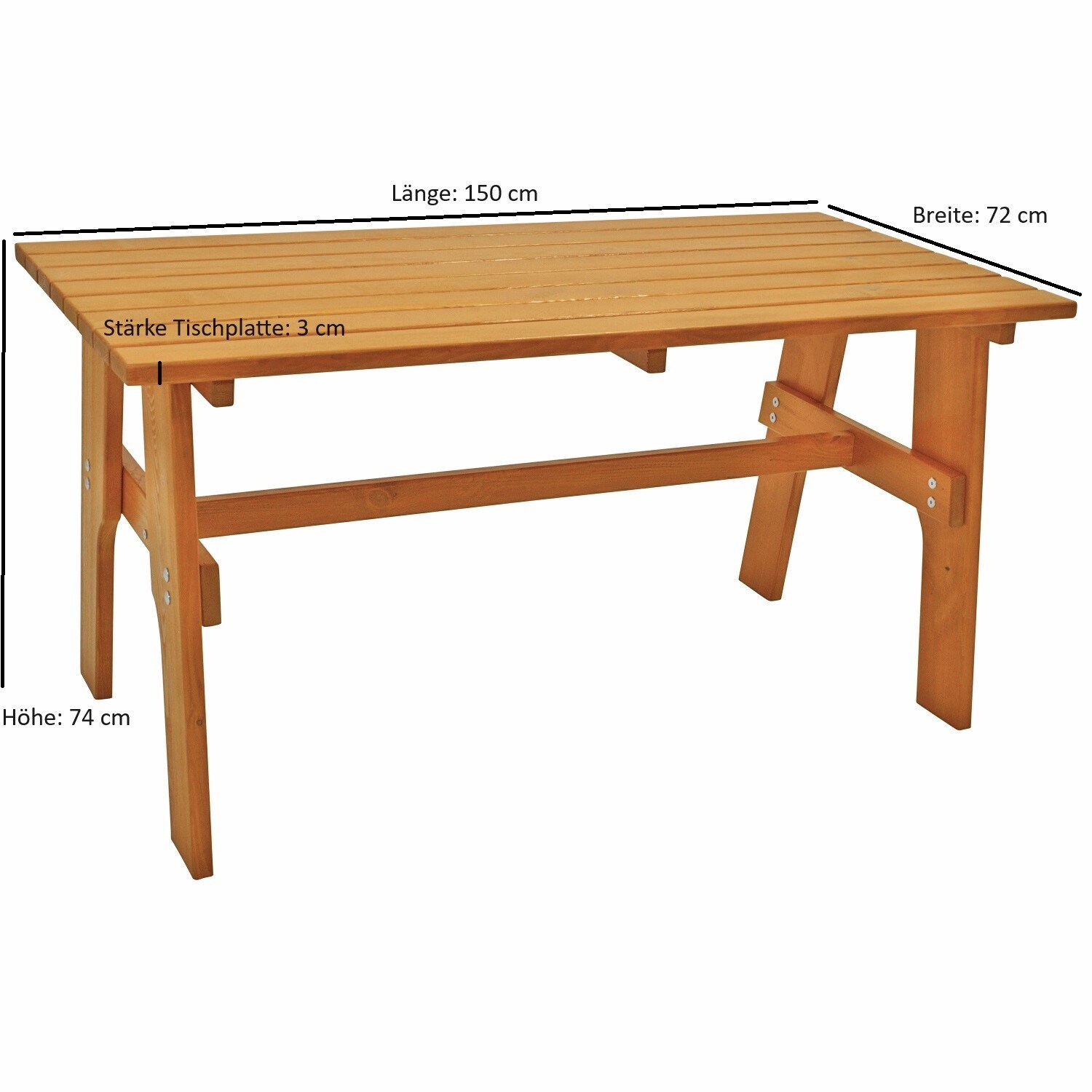 DEGAMO Garnitur FREITAL 2-teilig 150cm, Kiefer