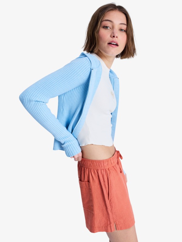 Lekeitio Break Short de plage taille élastique Orange Femme