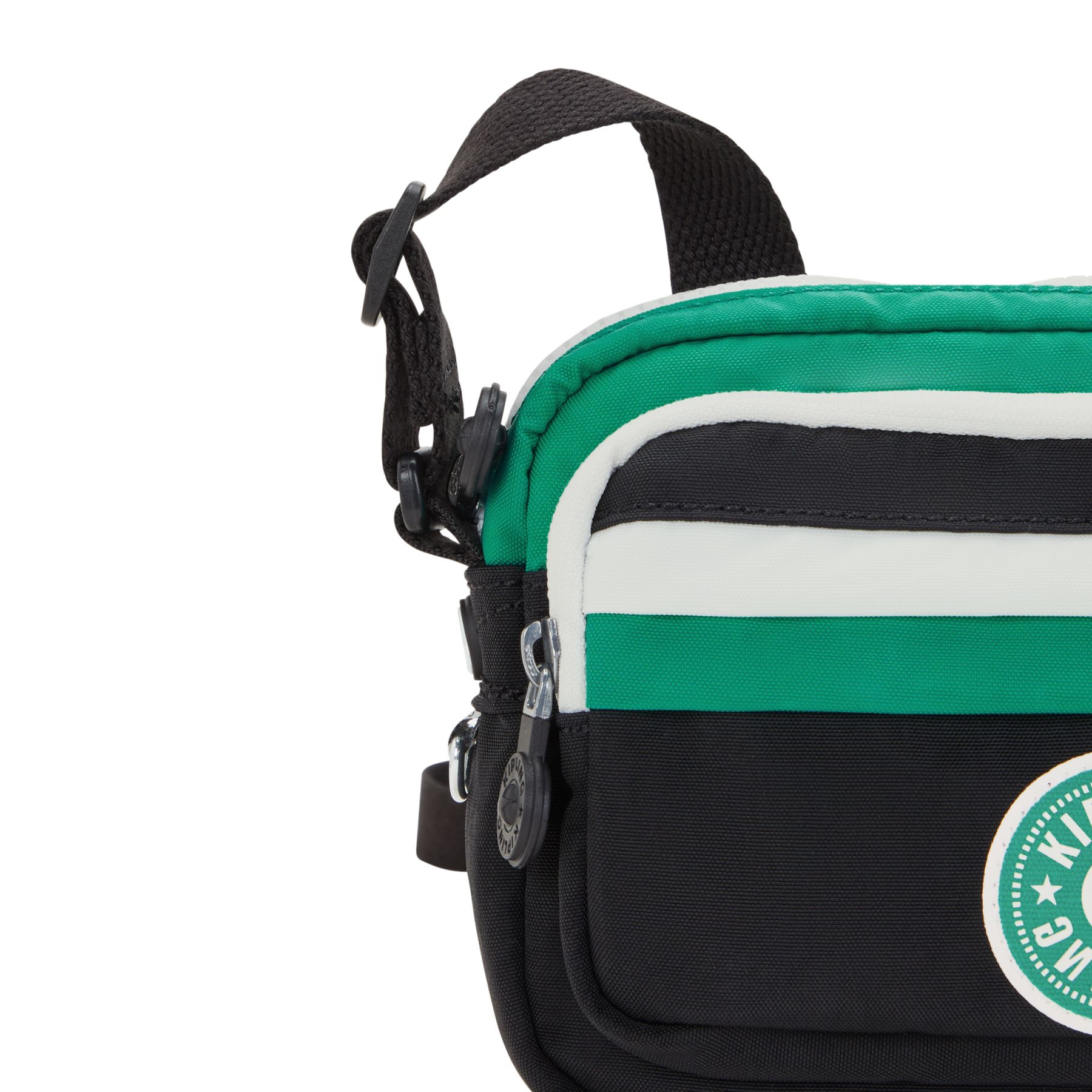 SISKO Petit sac bandoulière avec lanière ajustable - Deep Green Black Block