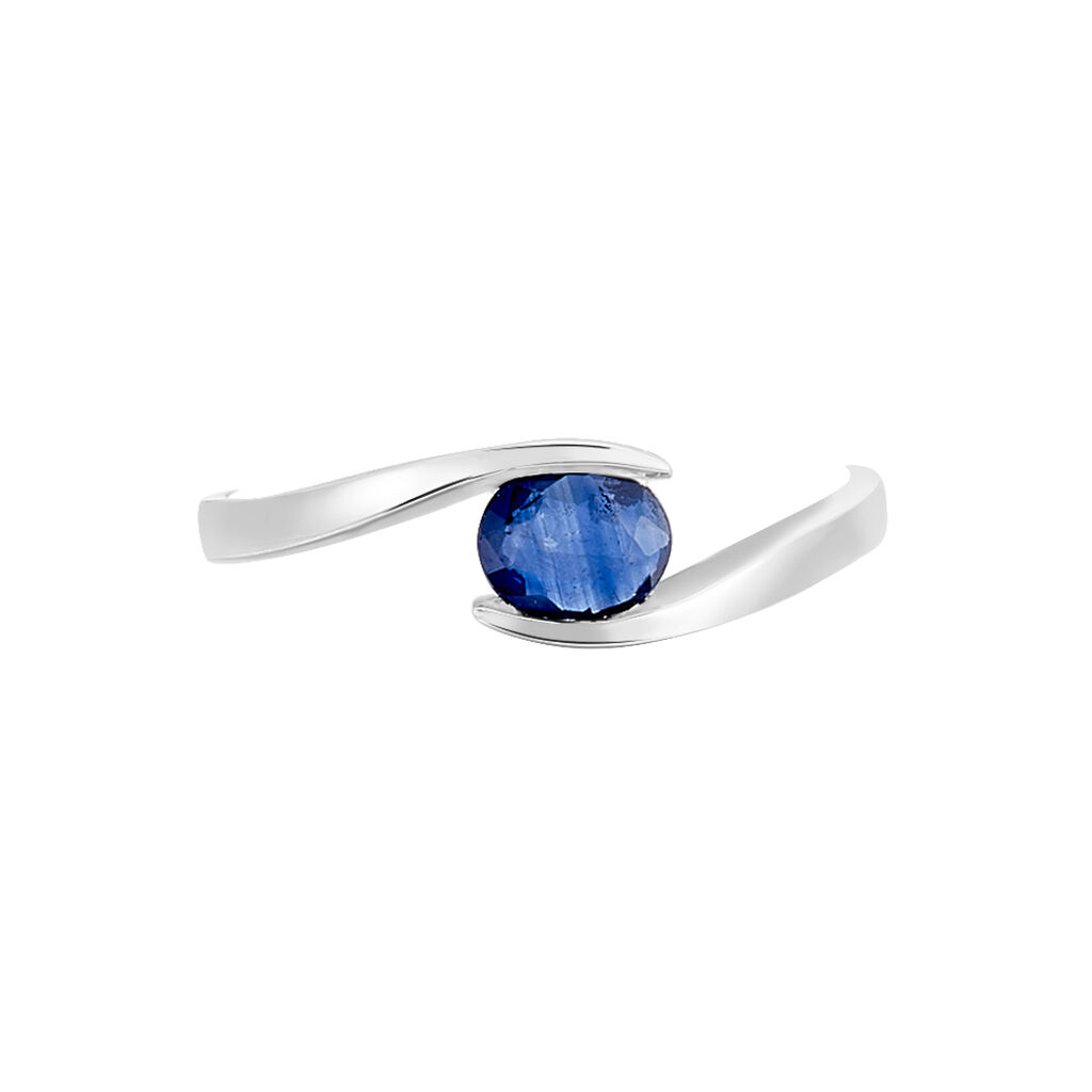 Bague Camilia Or Blanc Saphir