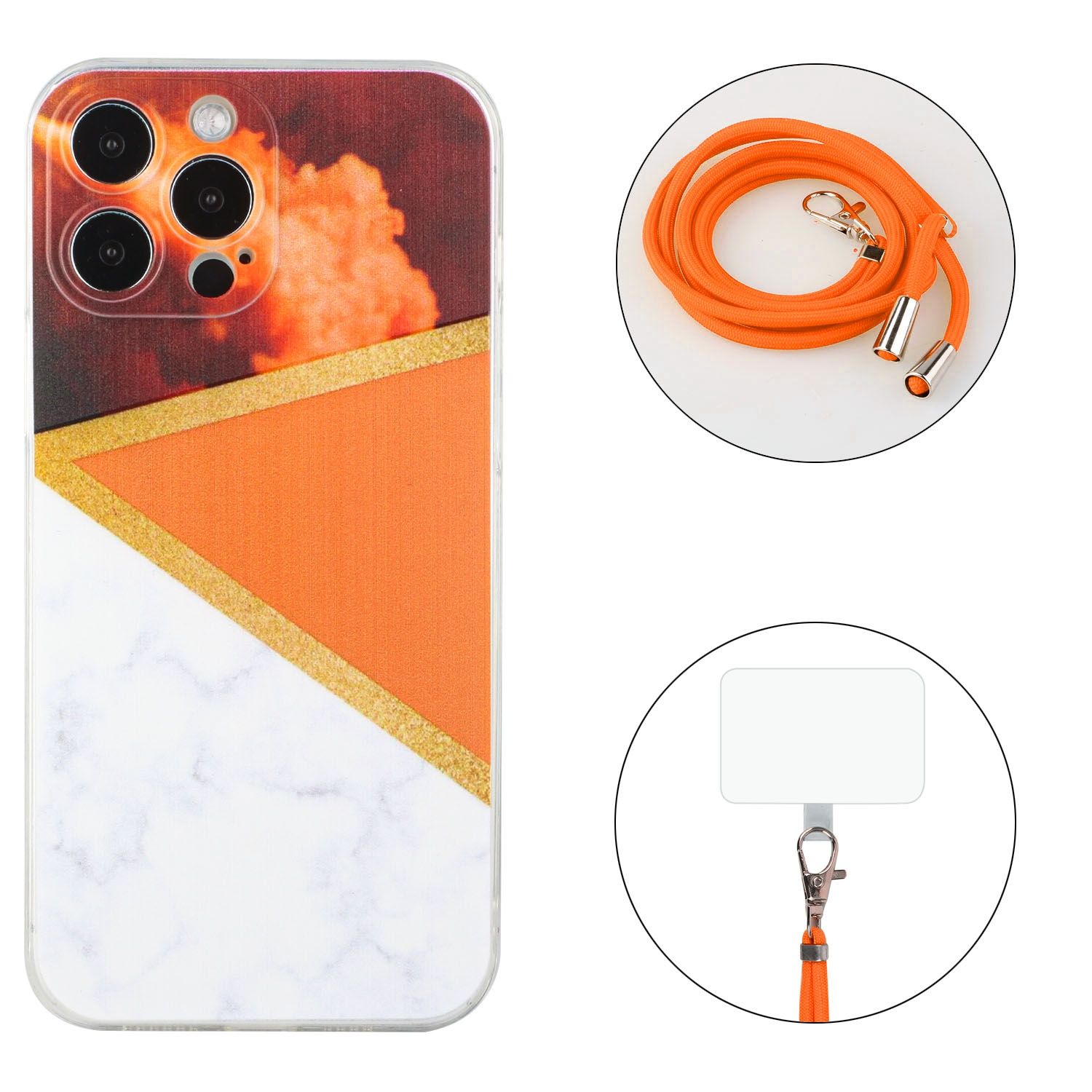 Hülle Handy Schutz für Apple iPhone 12 Pro Max Handykette Case Cover Bumper Neu