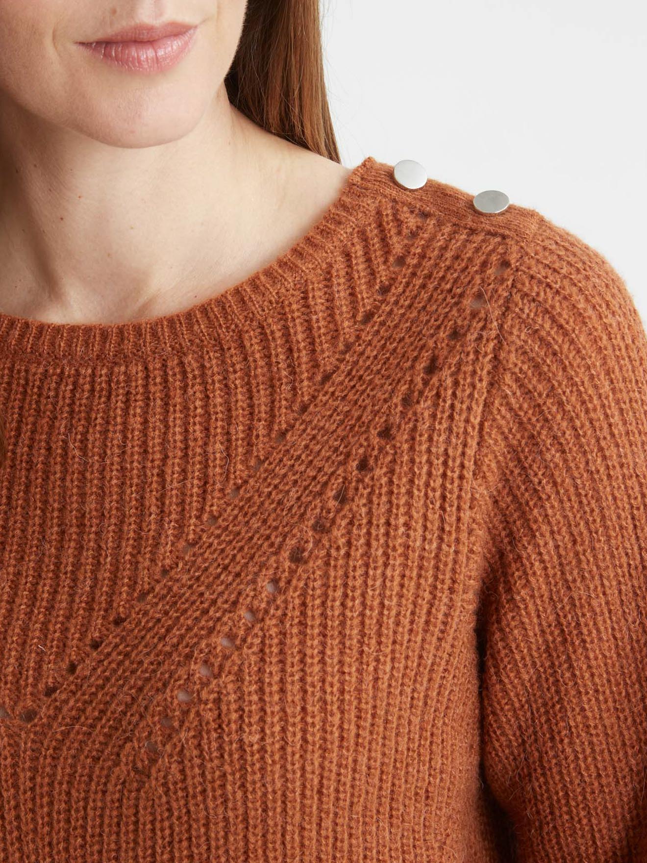 Pull en côtes perlées