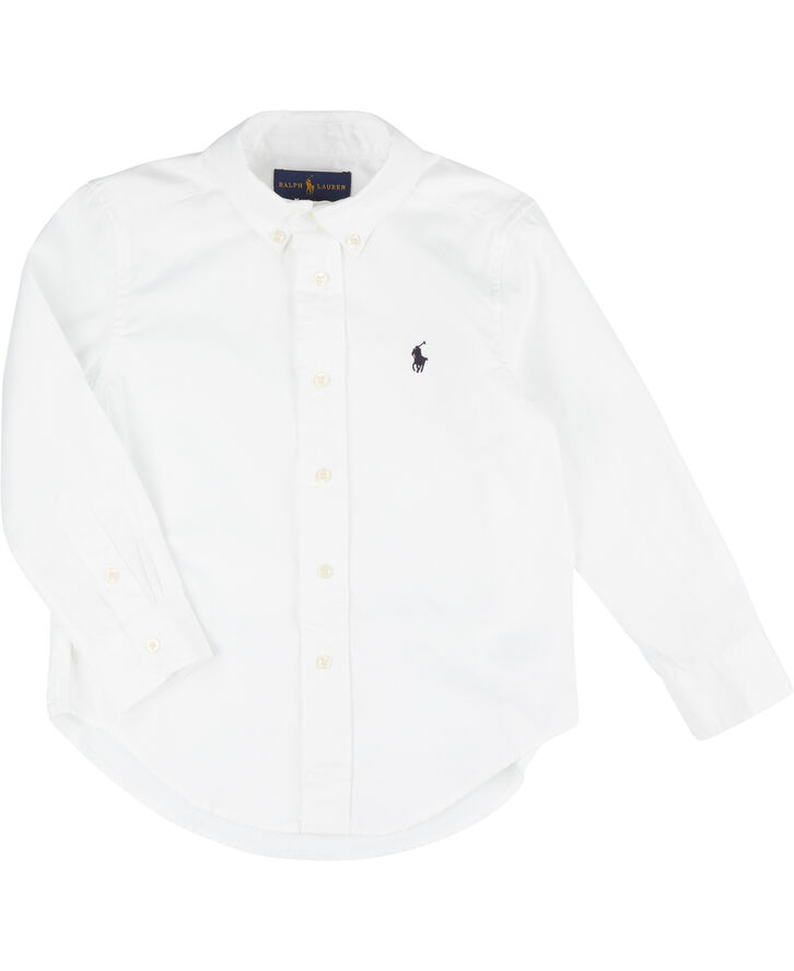 Polo Ralph Lauren Langærmet custom fit blake skjorte Hvid