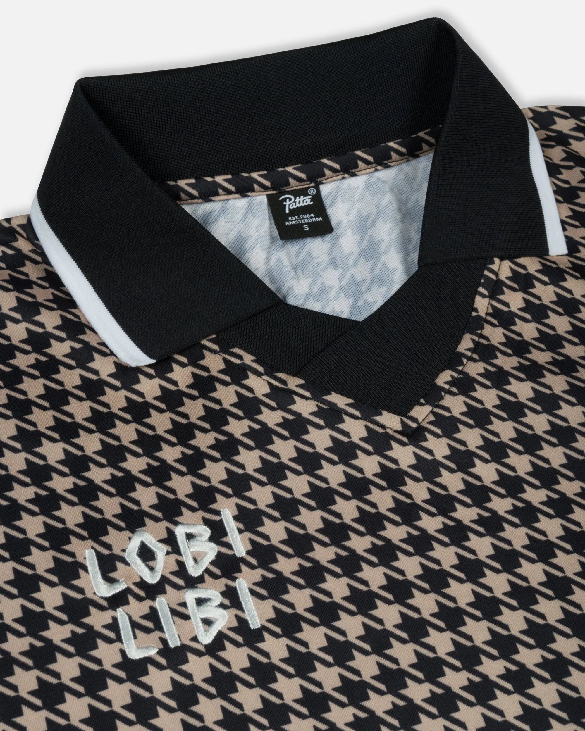 Patta Houndstooth Football Jersey (Irish Cream)