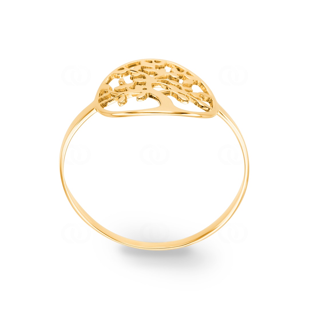 Ring 750/18 K Gelbgold Lebensbaum
