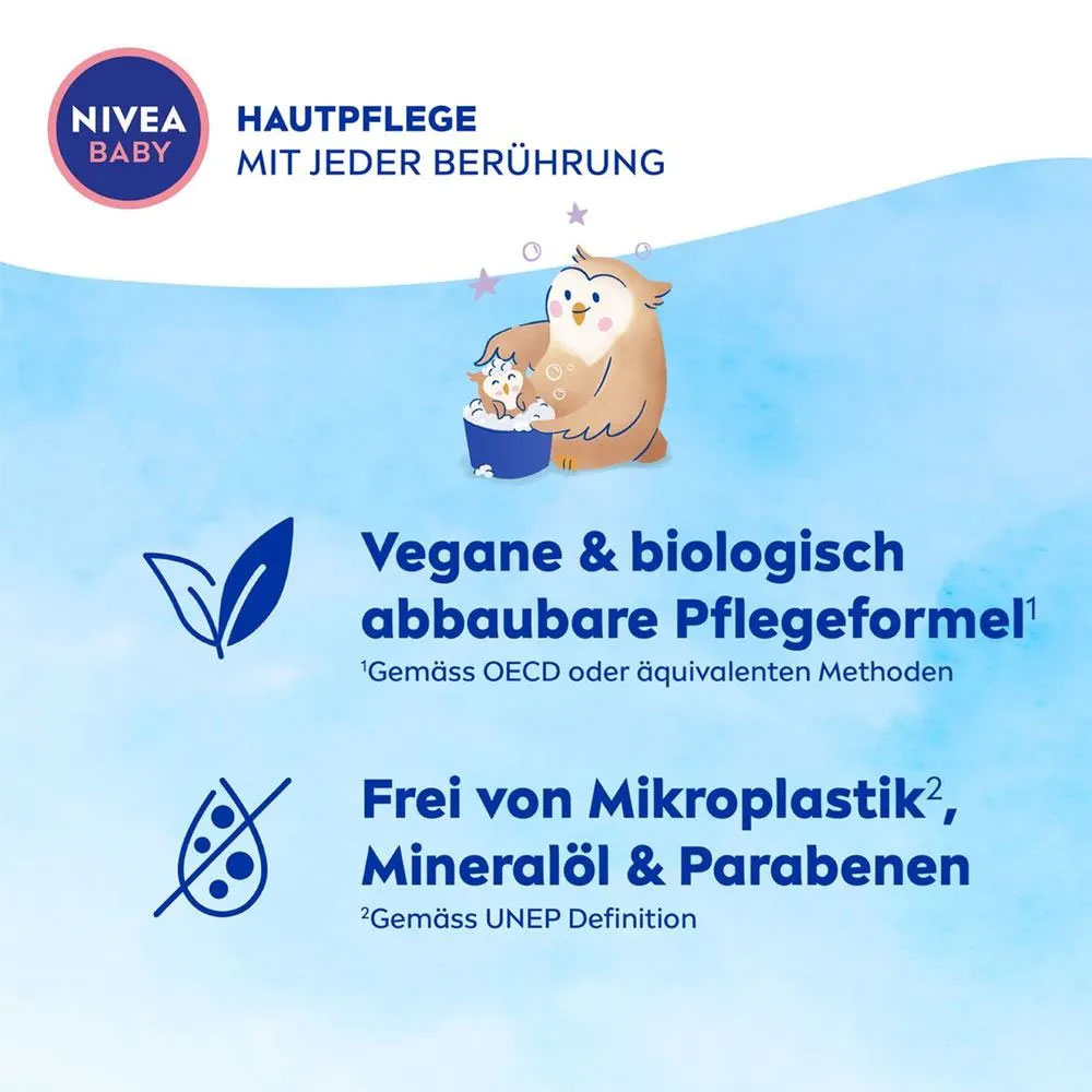 (200ml) Gute Nacht Bad & Shampoo Baby Pflege Duschgel mit Mandelöl / Vitamine (80546)