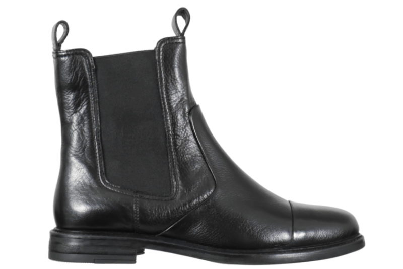 COPENHAGEN SHOES - STEPHANIE CHELSEA ANKELSTØVLE I SORT GLAT SKIND